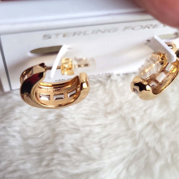 14K gold plated earrings - Picture 5 of 5